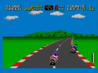 une photo d'Ã©cran de Hang On sur Sega Master System